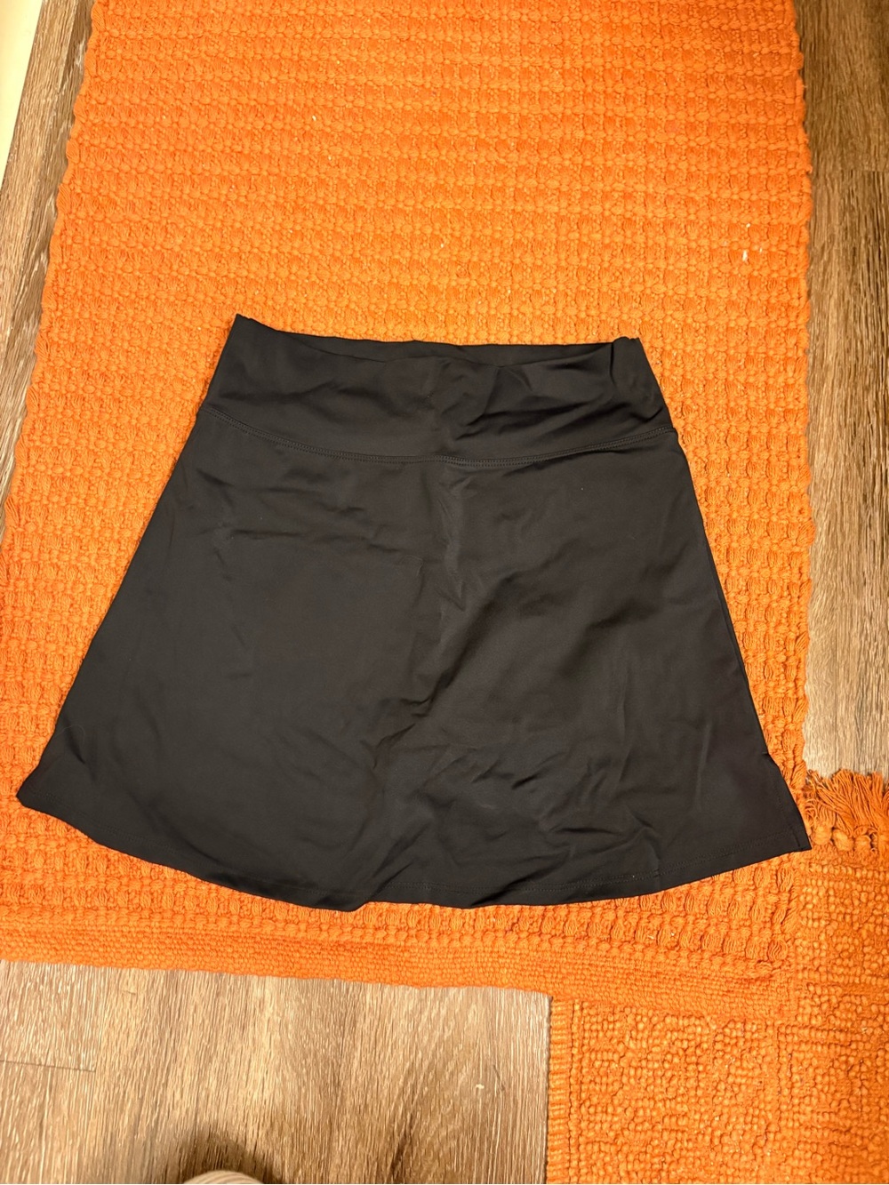 Black Women's Active Skirt - Comfortable A-Line Skort